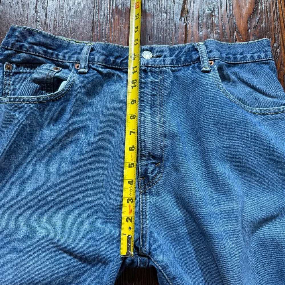 Levis 517 Jeans Mens 38x30‎ Blue Bootcut Fade Whiskers Cowboy Western